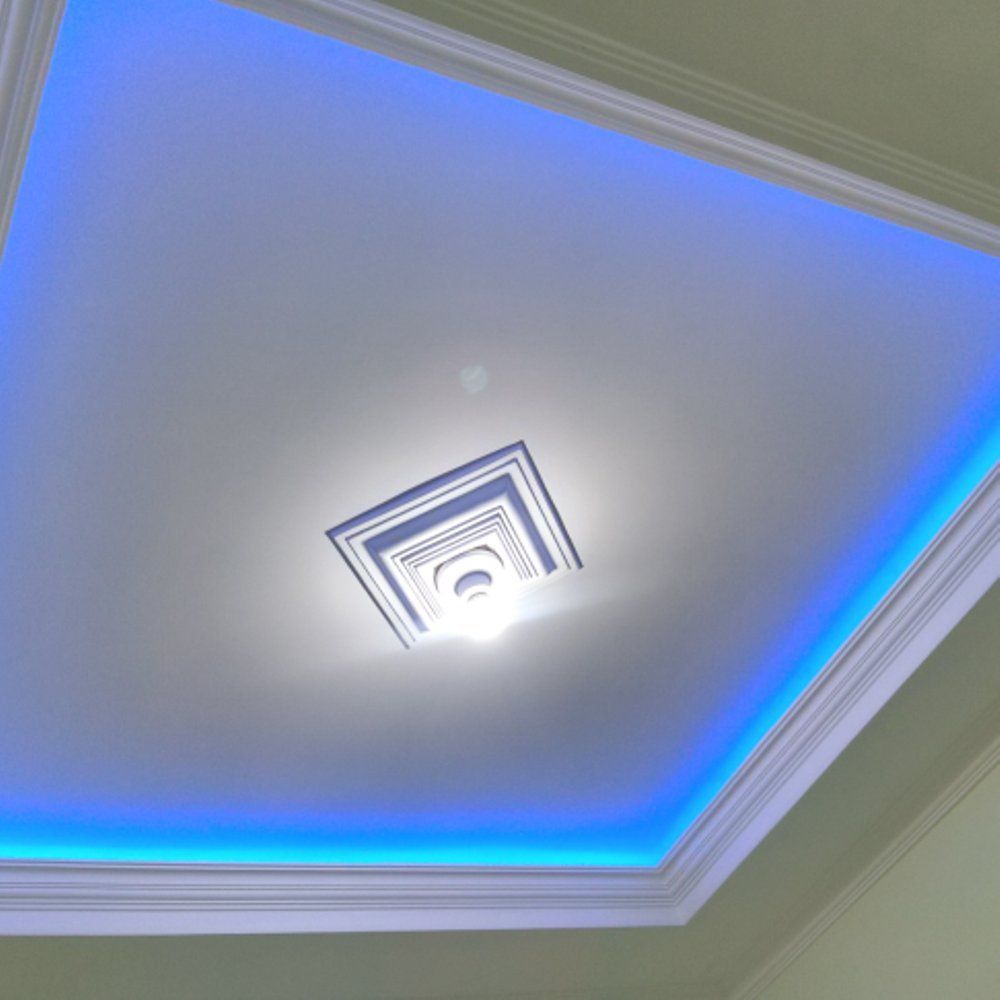 Plafon Gypsum dengan Lampu LED