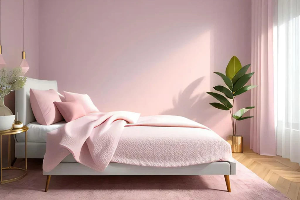 Warna cat merah muda untuk kamar tidur