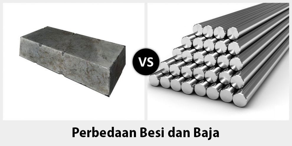 perbedaan besi dan baja