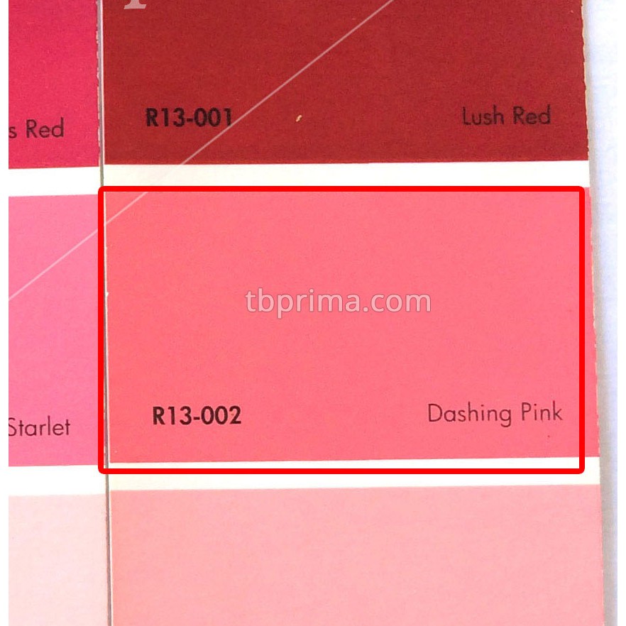 cat no drop Warna Merah dan Pink