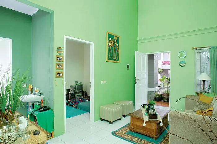 warna cat agar ruangan terlihat terang mewah Warna Hijau Mint