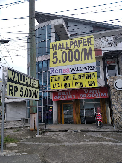 Toko Wallpaper Rensa Balikpapan MT Haryono (Lantai Vinyl, Sandblast, Wallfoam, Wallpanel, Blind, Gorden)