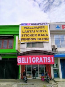 Toko Wallpaper Rensa Malang Borobudur (Lantai Vinyl, Wallsticker, Wallfoam, Blind, Sandblast)